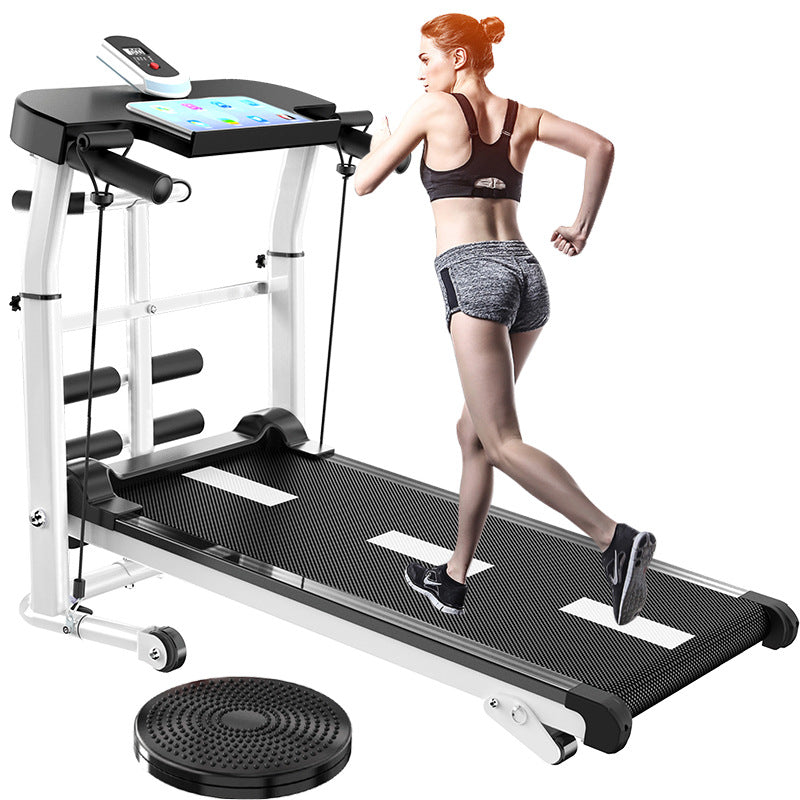 Jican Treadmill Household Non-electric Walking Mute Folding Small Indoor Gym Mini Mechanical Fitness Equipment