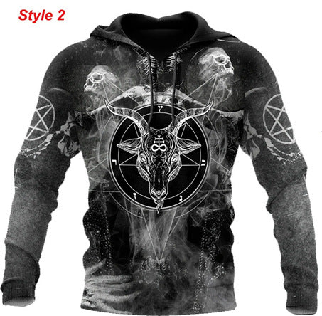 Viking Odin Best Viking Tattoo 3D Hoodies Men/women Hipster Streetwear Outfit