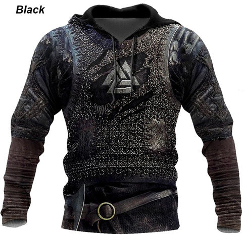 Viking Odin Best Viking Tattoo 3D Hoodies Men/women Hipster Streetwear Outfit