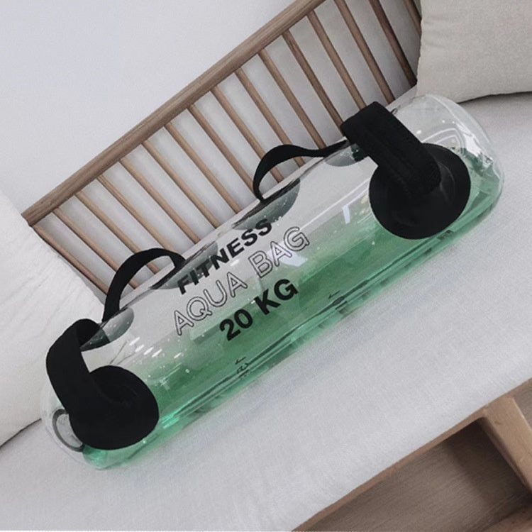 Transparent Fitting Water Bag Water Injection Weight-bearing Soft Dumbbell Portable Energy Pillar Strength Training Inflatable Weight Lifting Bag