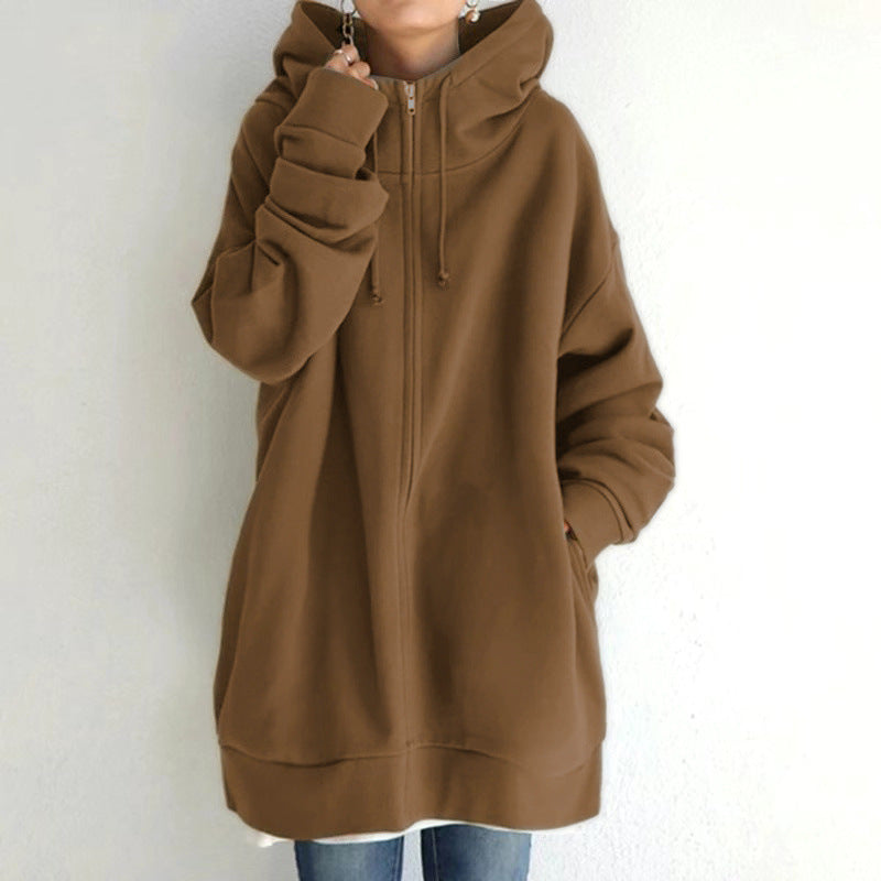 Women's Fuzzy Hoodies Long Sport Pullover Hoodie Full-Zip Hoodie Sweatshirt