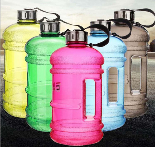 2.2L/2.5L Large Capacity Outdoor Sports Bucket Cup Gym Dumbbell Cup Creative Portable Plastic Water Bottle