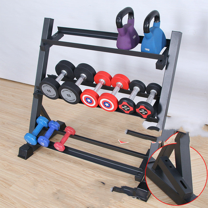 Dumbbell Rack Three-layer Household Private Education Dumbbell Display Fitness