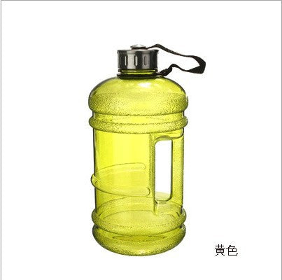 2.2L/2.5L Large Capacity Outdoor Sports Bucket Cup Gym Dumbbell Cup Creative Portable Plastic Water Bottle