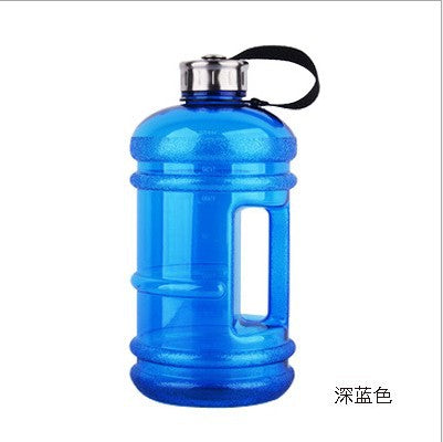 2.2L/2.5L Large Capacity Outdoor Sports Bucket Cup Gym Dumbbell Cup Creative Portable Plastic Water Bottle