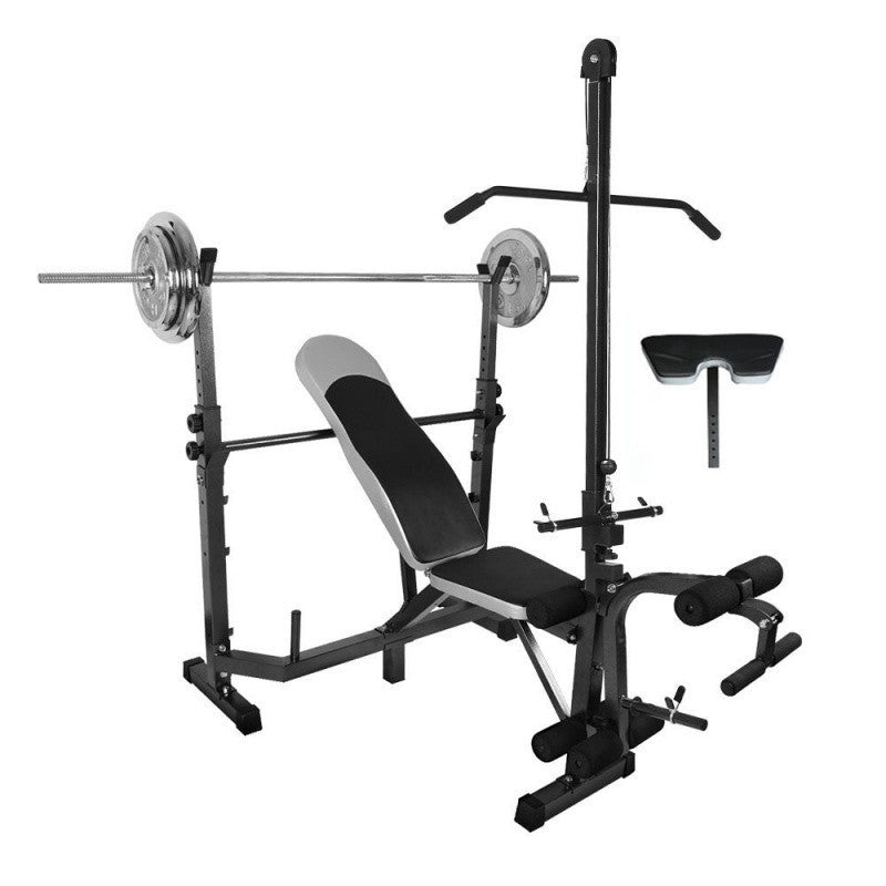 PtL Multifunctional Home Strength Training Equipment Weightlifting Bed High Pull-down Fitness Equipment Dumbbell Stool Squat Rack