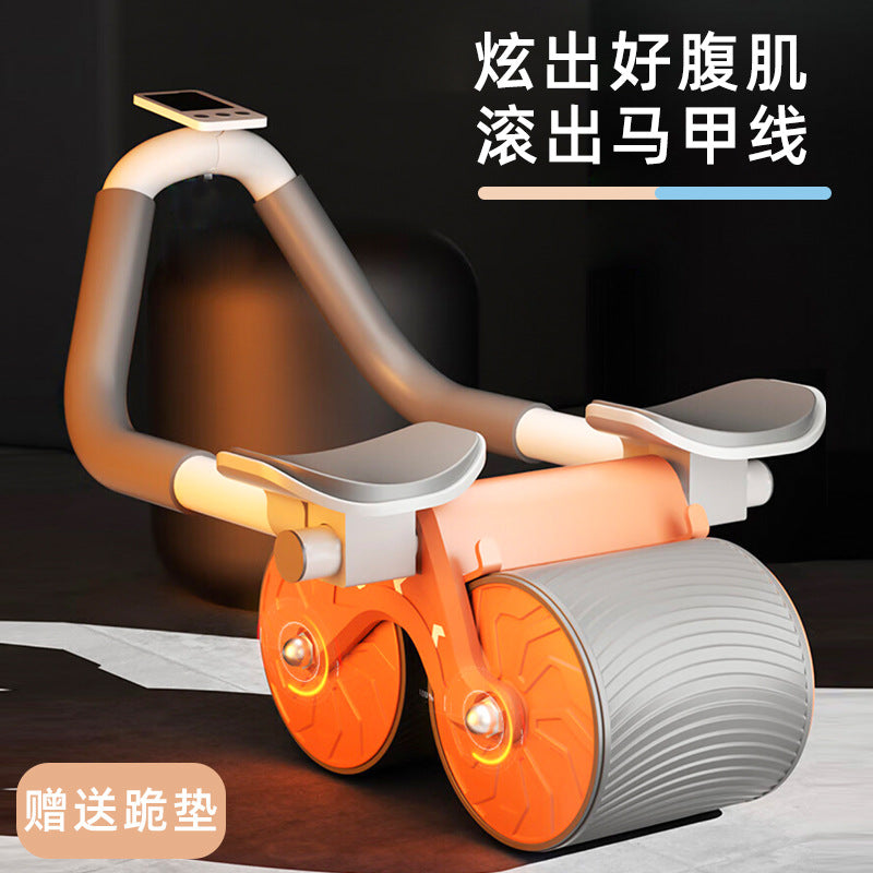 Abdominal Wheel Automatic Rebound Abdominal Roller Exercise Abdominal Muscle Artifact Men And Women Home Elbow Support Roller Fitness Equipment