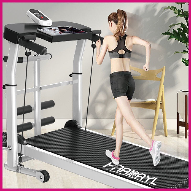 Jican Treadmill Household Non-electric Walking Mute Folding Small Indoor Gym Mini Mechanical Fitness Equipment