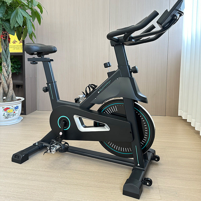 Explosive Shuttle Magnetically Controlled Quiet All-inclusive Rechargeable Spinning Smart Ten-speed Resistance Exercise Bike Fitness Equipment