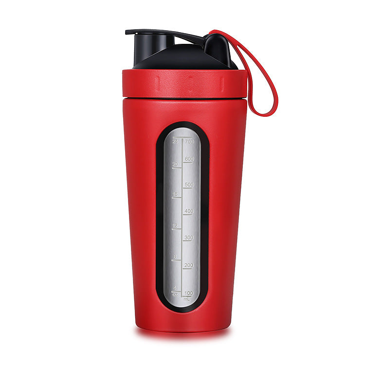 Stainless Steel Protein Mixed Shaker Blender Cup Water Bottle Gym Sport