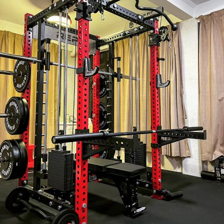 REP Smith Small Bird Gantry Multifunctional Fitness Equipment Squat Bench Push Frame Moving Pulley 2 To 1 Weight