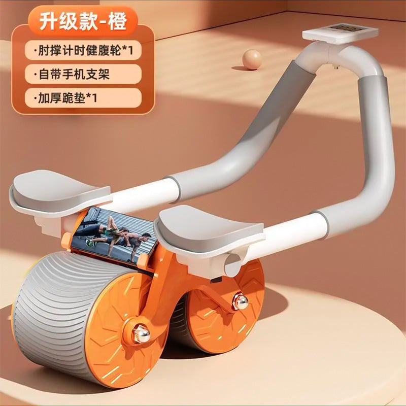 Abdominal Wheel Automatic Rebound Abdominal Roller Exercise Abdominal Muscle Artifact Men And Women Home Elbow Support Roller Fitness Equipment