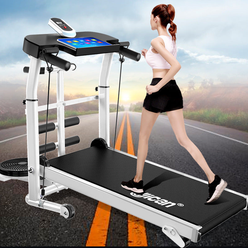 Jican Treadmill Household Non-electric Walking Mute Folding Small Indoor Gym Mini Mechanical Fitness Equipment