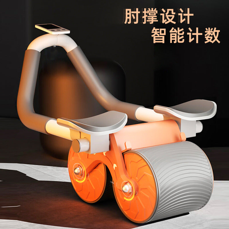 Abdominal Wheel Automatic Rebound Abdominal Roller Exercise Abdominal Muscle Artifact Men And Women Home Elbow Support Roller Fitness Equipment