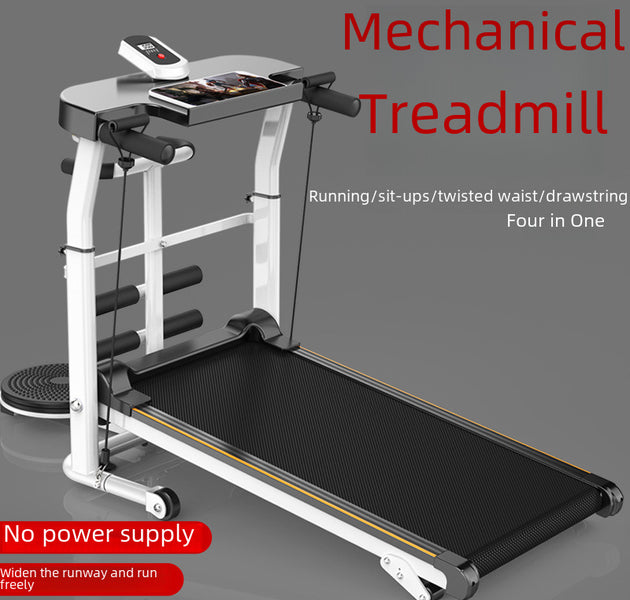 A Generation Of Non-power Folding Mechanical Treadmill Household Small Ultra-quiet Multi-functional Indoor Walking Machine