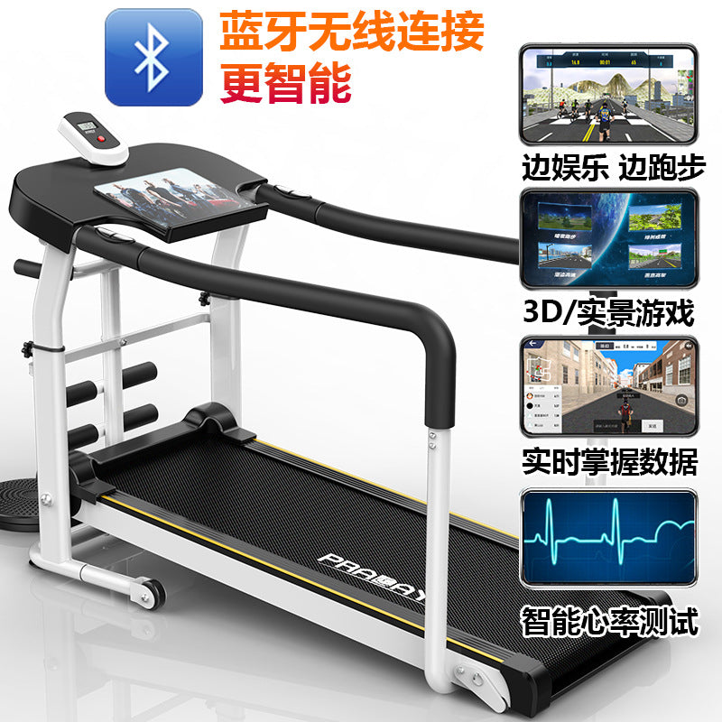 Jican Treadmill Household Non-electric Walking Mute Folding Small Indoor Gym Mini Mechanical Fitness Equipment