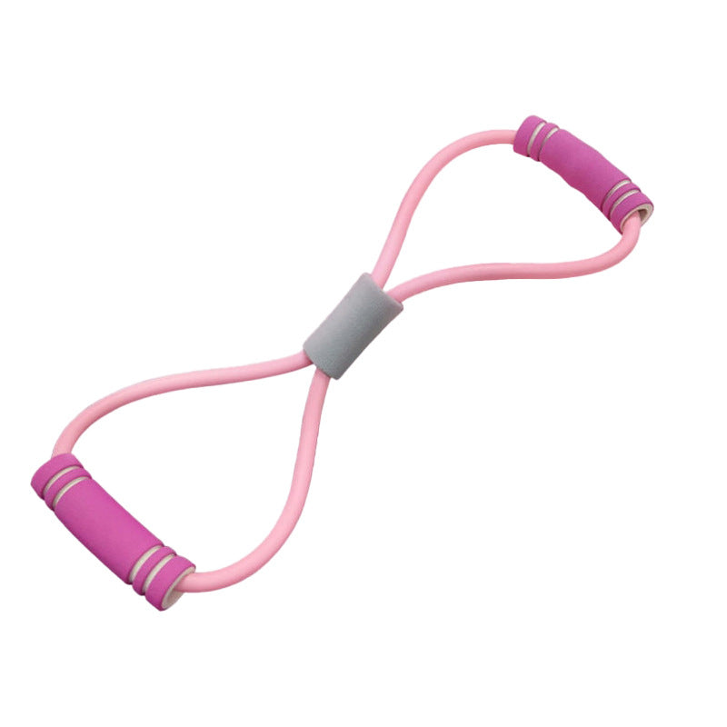 8-character Puller Back Fitness Equipment Pull Rope For Body Beautifying