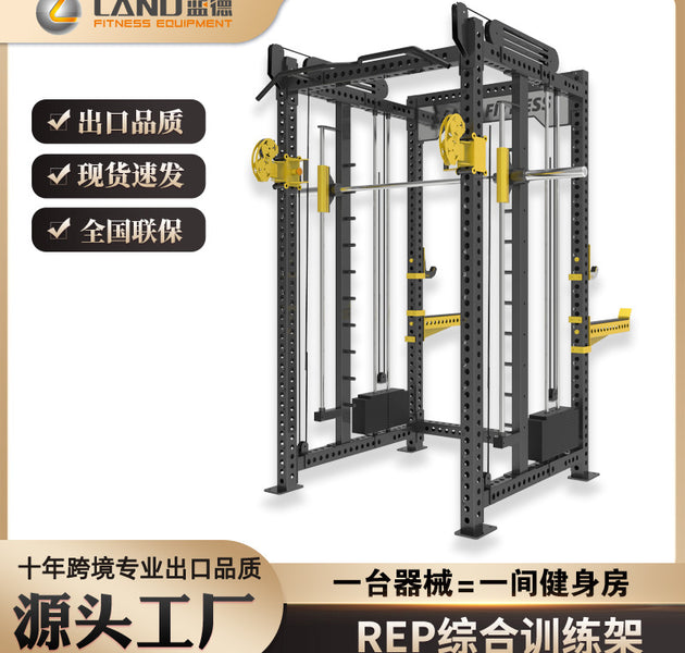 REP Frame Type Squat Frame Gantry Smith Comprehensive Training Small Bird Horizontal Push Squat Multi-function All-in-one Machine