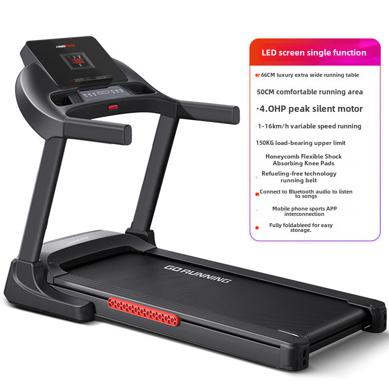 Lijiujia L5000 Indoor Home Treadmill Full Set Folding Small Multi-functional Electric Exercise Fitness Equipment