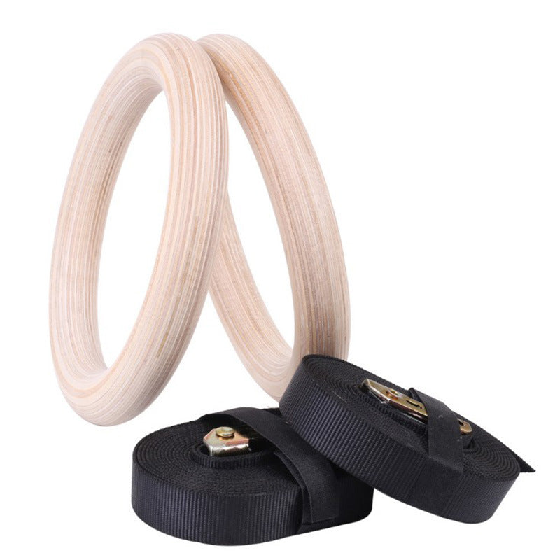 Sports Rings Straps, Gymnastics Fitness Birch Diameter 32mm Fitness Sports