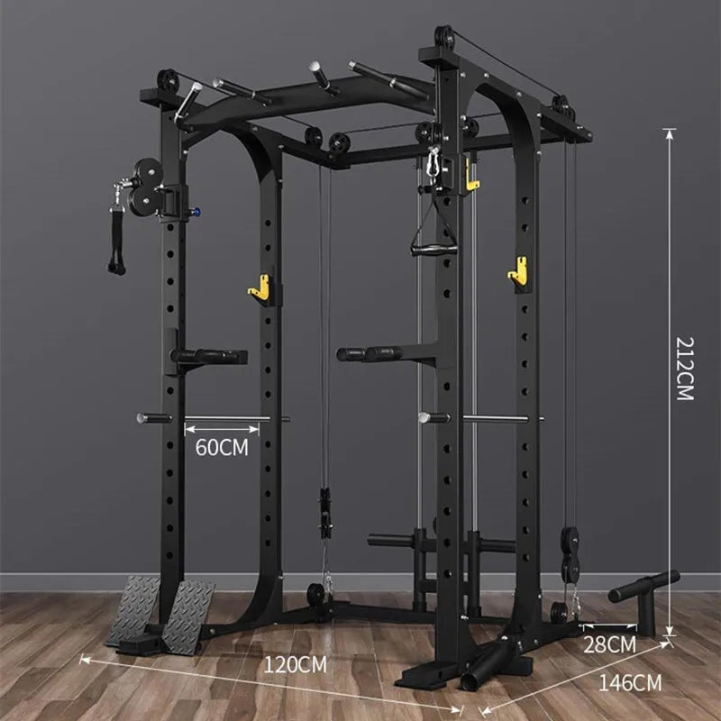 2024 Strength Training Power Rack For Home Gym Exercise Fitness&Body Building Squat Rack Power Cage Weight Lifting Fitness