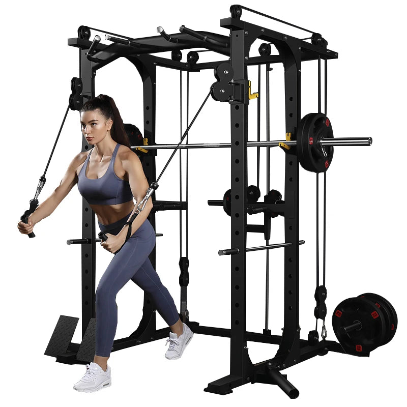 2024 Strength Training Power Rack For Home Gym Exercise Fitness&Body Building Squat Rack Power Cage Weight Lifting Fitness