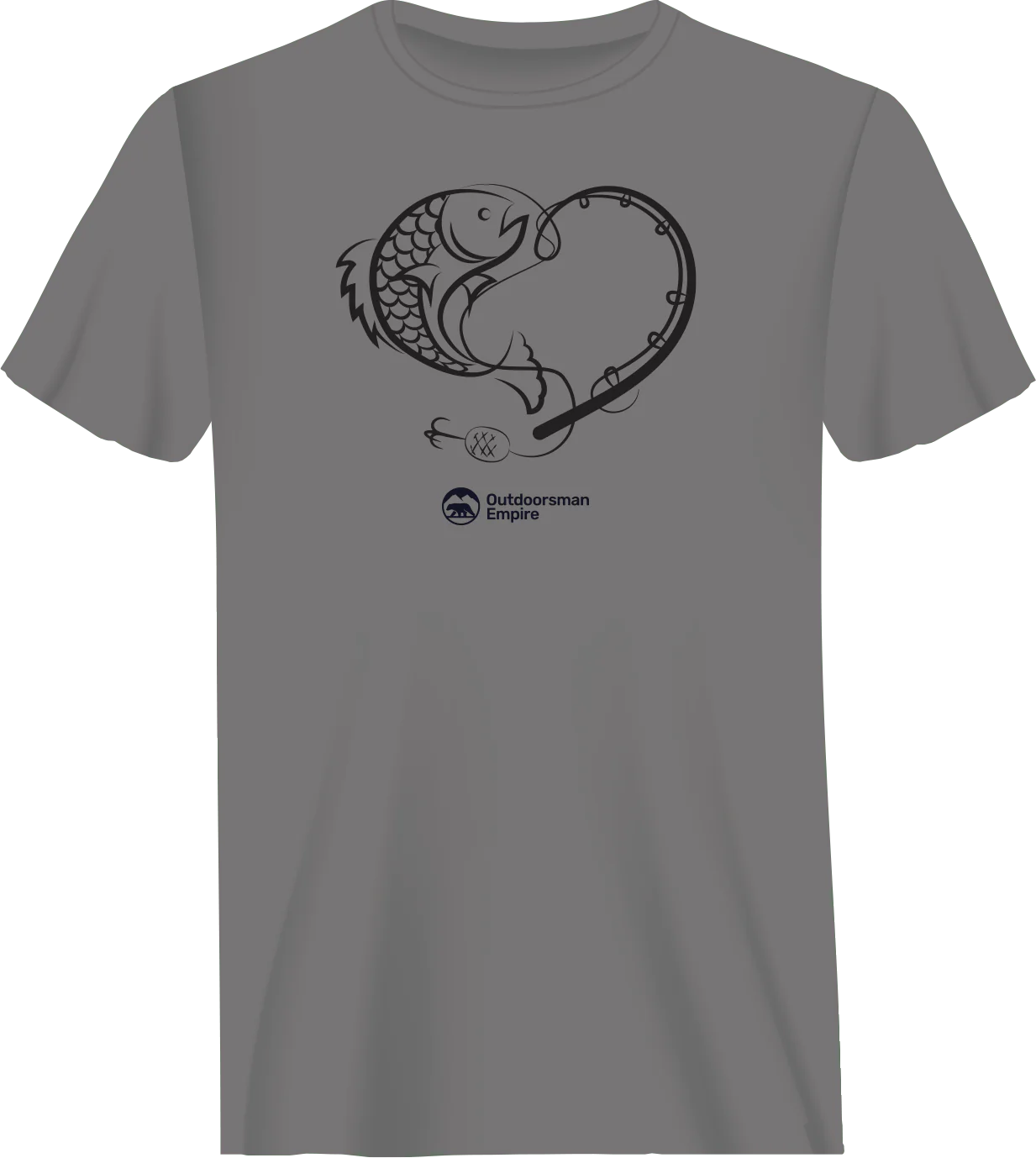 Fishing Heart Man T-Shirt