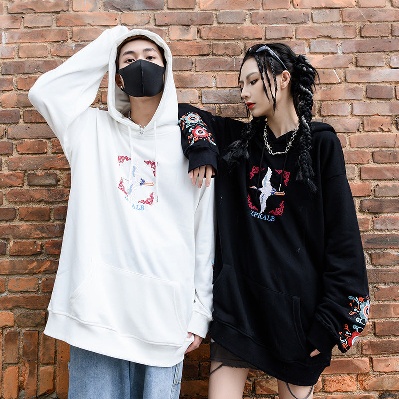 Size Autumn And Winter Mid-length Hoodie