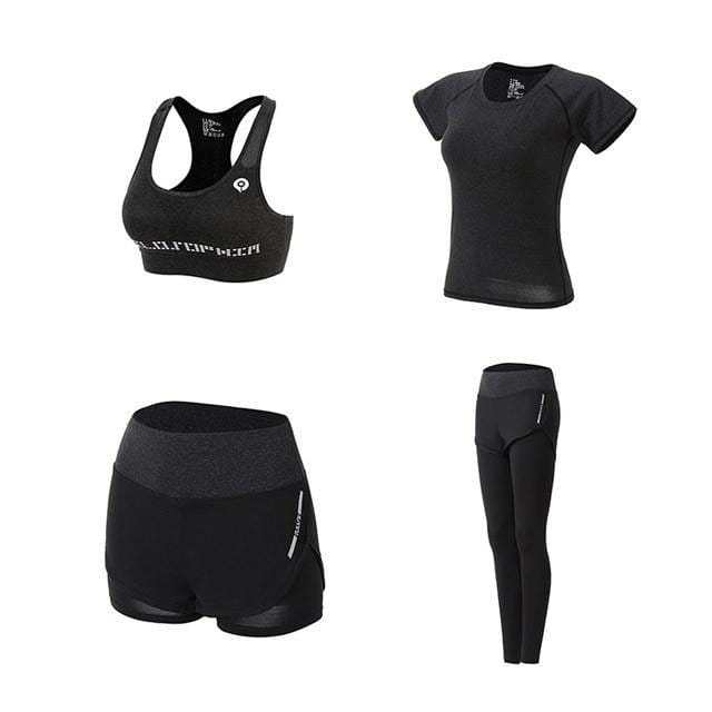 Women's outdoor morning running gym yoga wear slim shaping sports suit