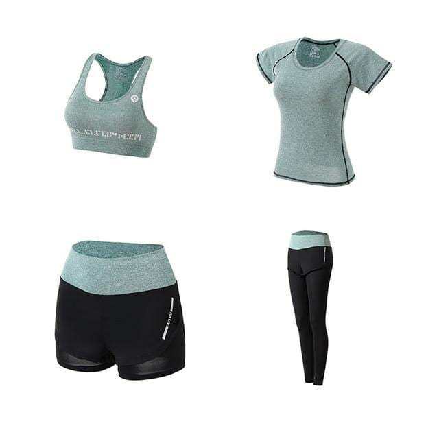 Women's outdoor morning running gym yoga wear slim shaping sports suit