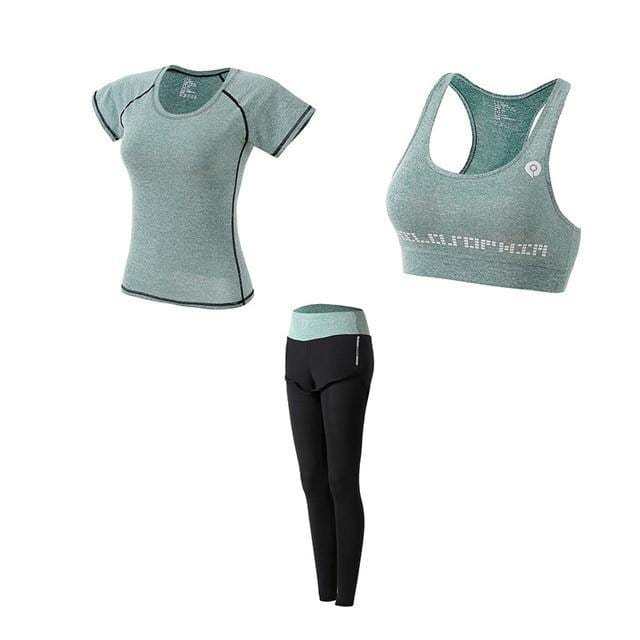 Women's outdoor morning running gym yoga wear slim shaping sports suit