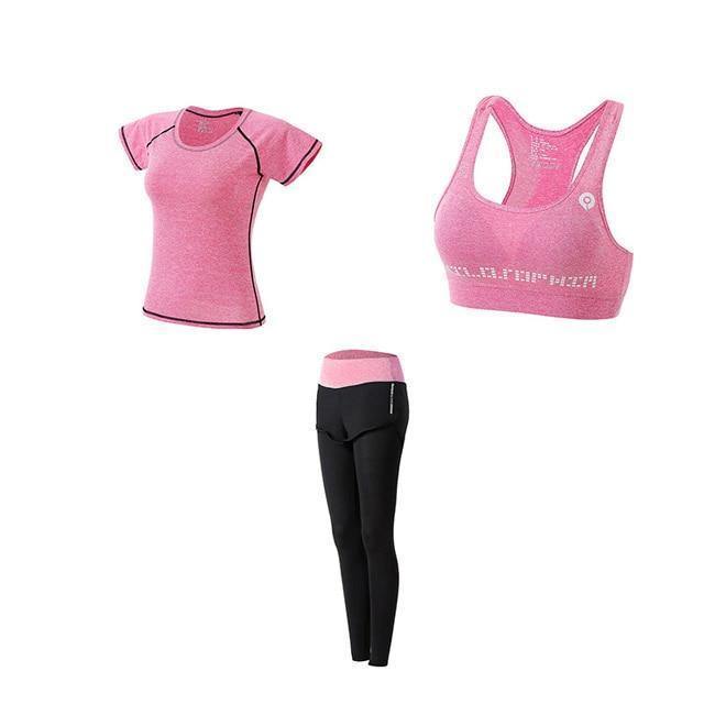 Women's outdoor morning running gym yoga wear slim shaping sports suit