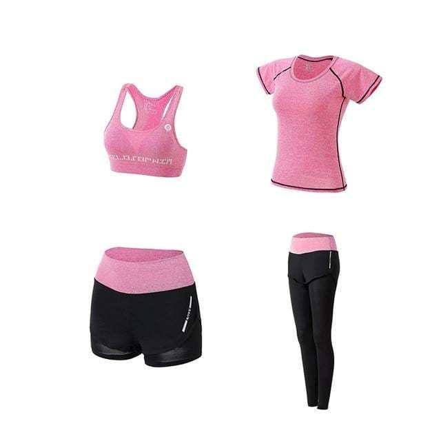 Women's outdoor morning running gym yoga wear slim shaping sports suit