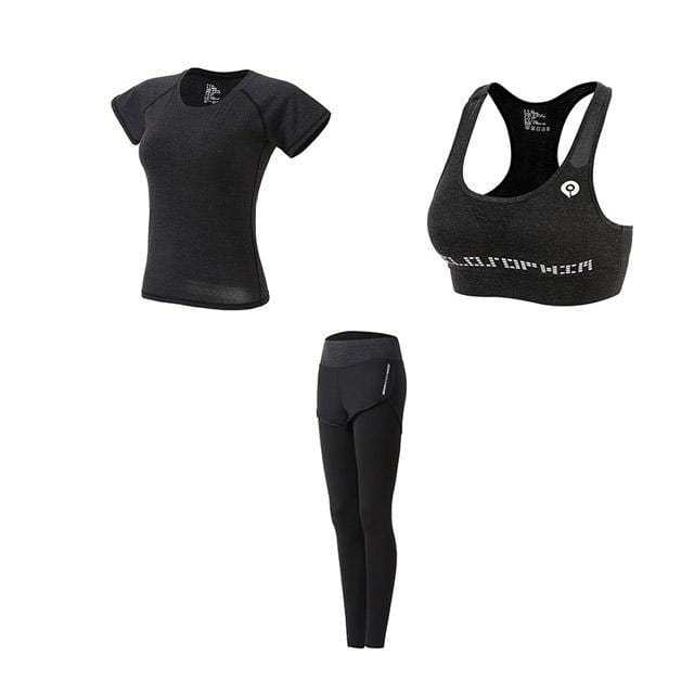 Women's outdoor morning running gym yoga wear slim shaping sports suit