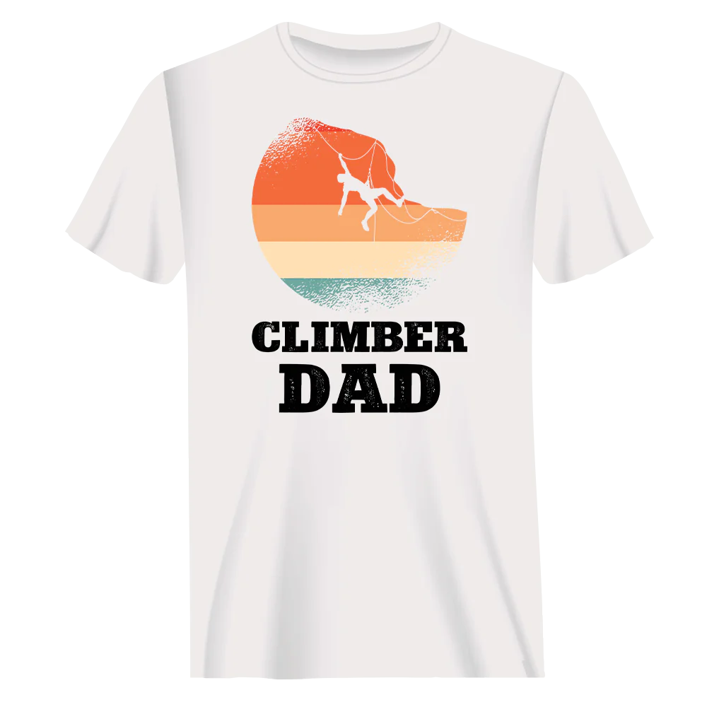 Climber Dad Man T-Shirt