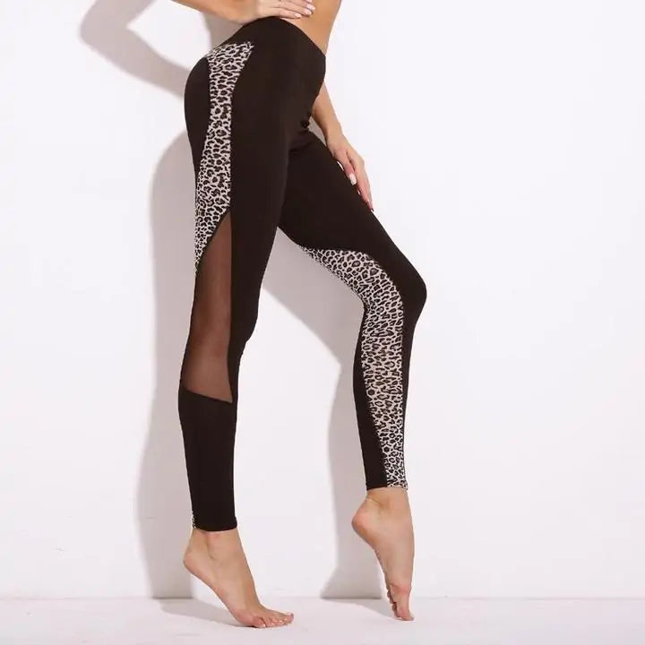 Leopard Print Mesh legging